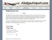 Tablet Screenshot of abidjanairport.com